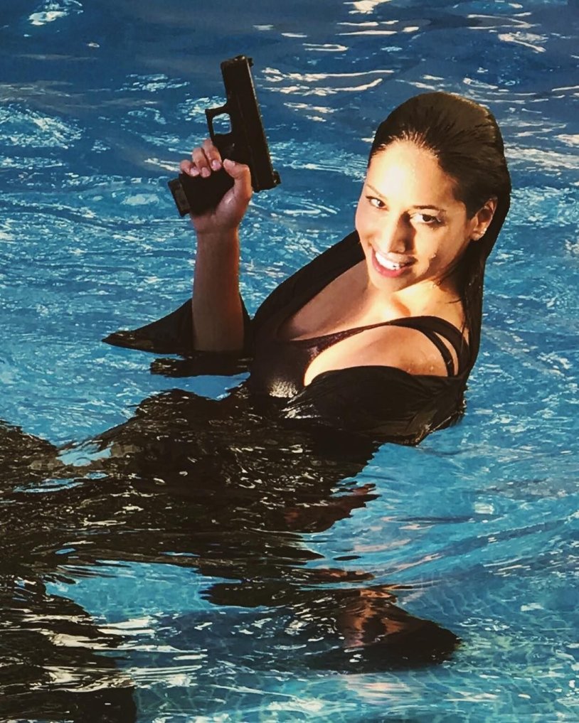 Meaghan Rath in a swimsuit