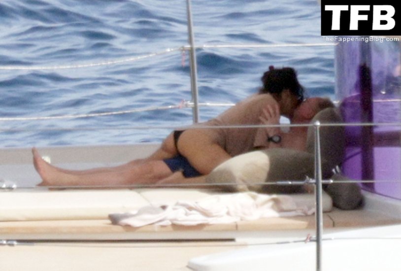 Salma Hayek naked in the sea