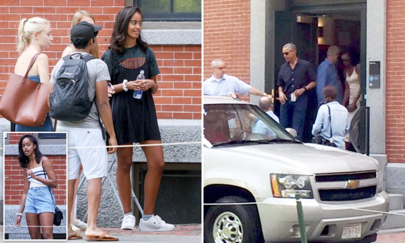 Malia Obama and Finnegan