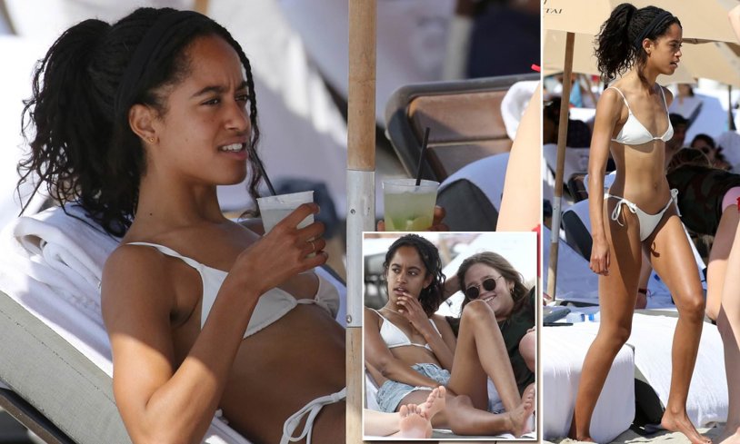 Malia Obama in a swimsuit