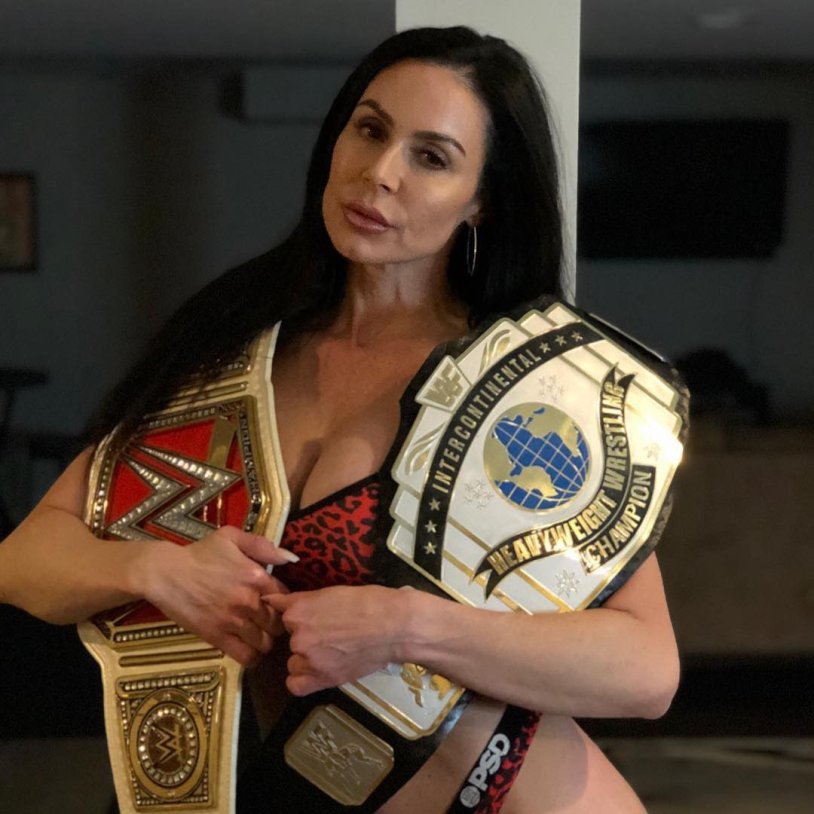 Kendra Last in a dress