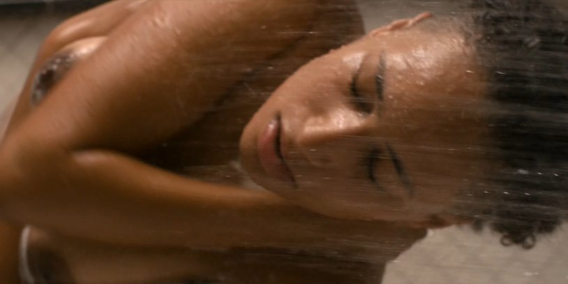 Woman in the shower