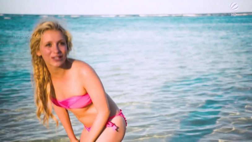 Anna Lena Krynka in a swimsuit