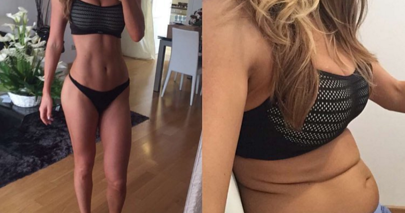 The perfect body of the girl before after