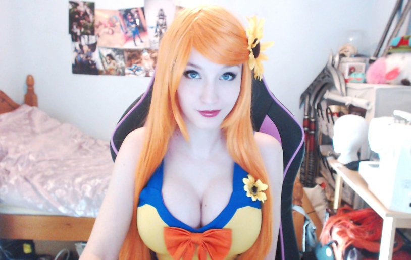 The drawn figure of the girl