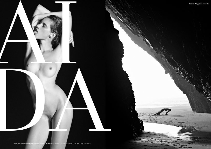 Nude on the balcony retro photo