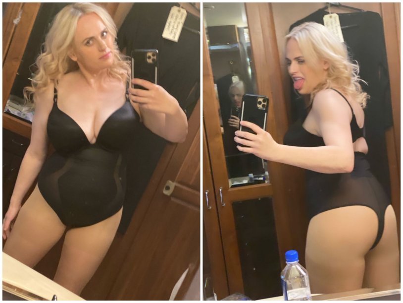 Rebel Wilson in underwear