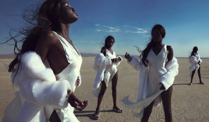 Duckie Thot in a swimsuit