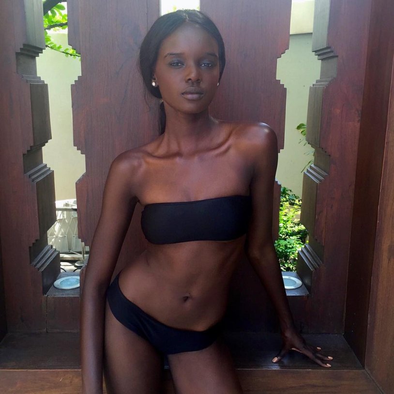 Skinny dark -skinned