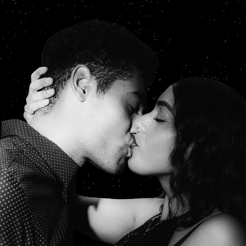 The man and the woman were chattering