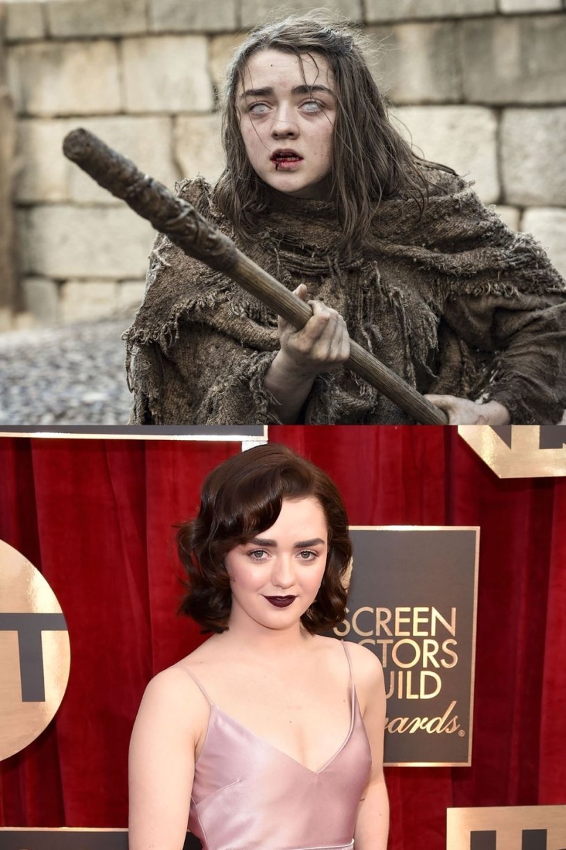 Sophie Turner Game and Macy Williams Game of Thrones