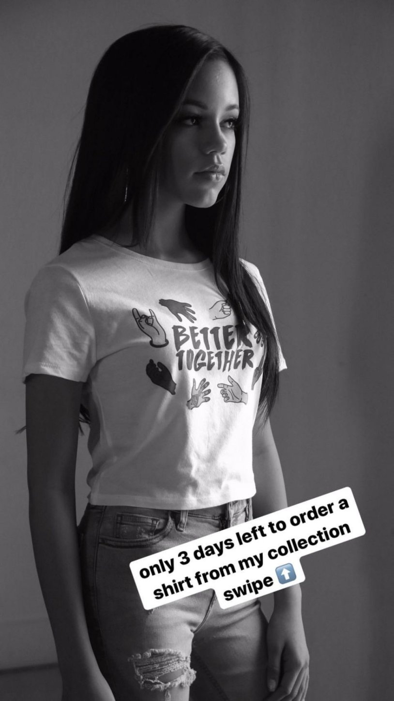 Jenna Ortega on the side