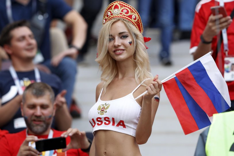 Fans of the 2018 World Cup Natalya Nemchinova