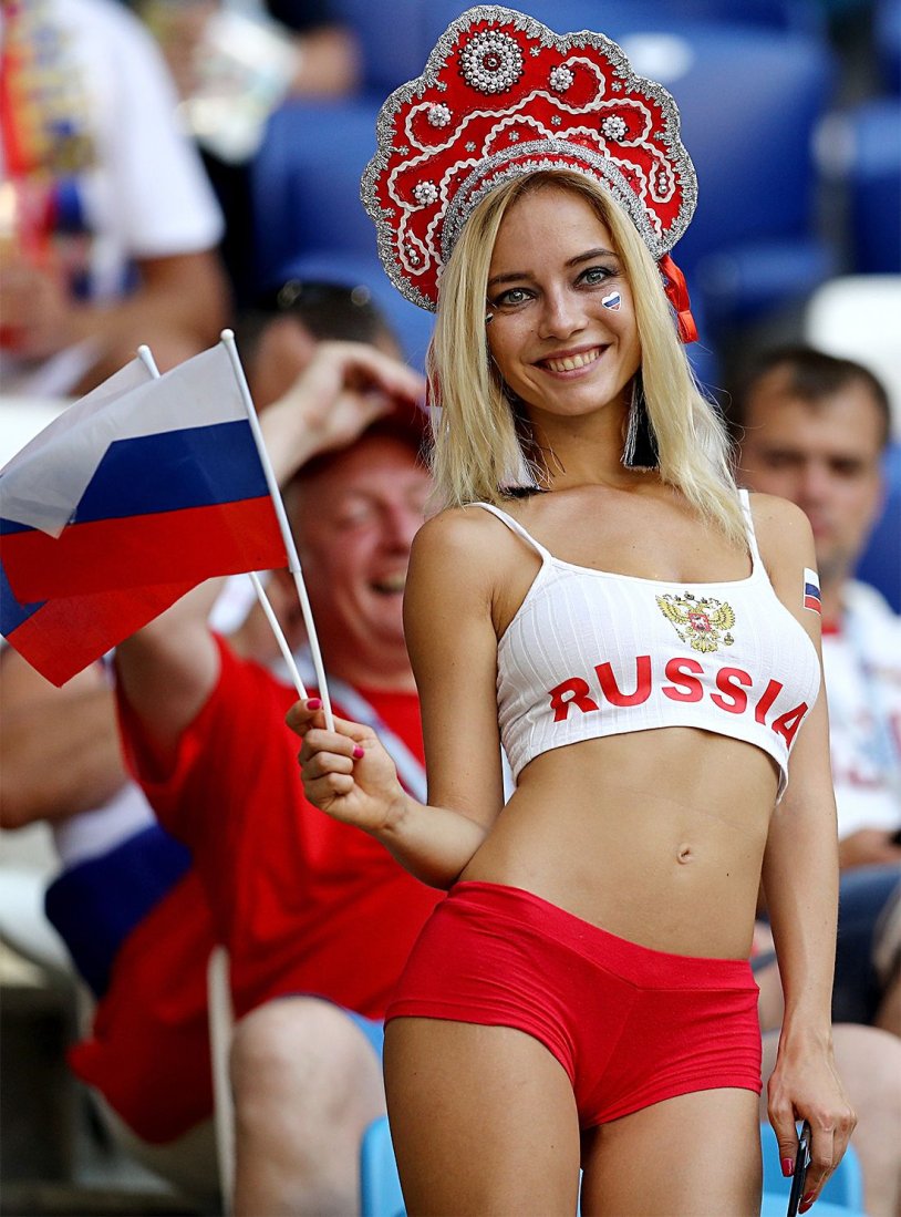 Fans of the 2018 World Cup Natalya Nemchinova