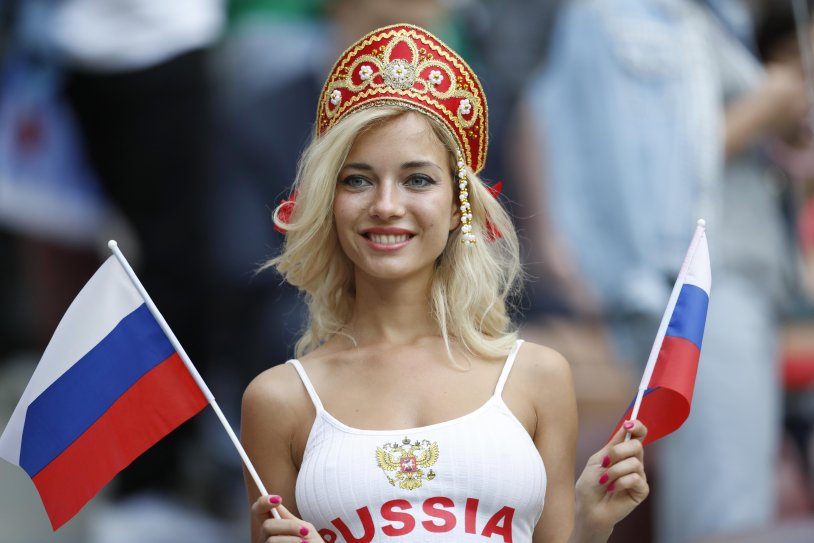 Fans of the 2018 World Cup Natalya Nemchinova