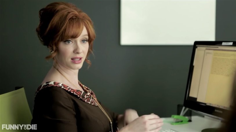 Actress Christina Hendricks in a swimsuit