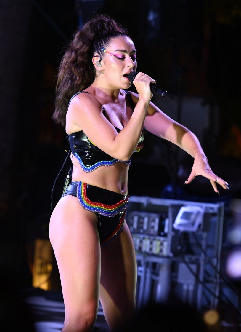 Charli XCX on stage