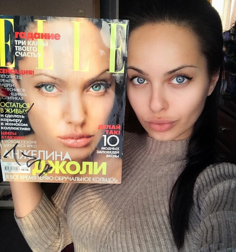 Angelina Jolie double in Russia Regina Kova