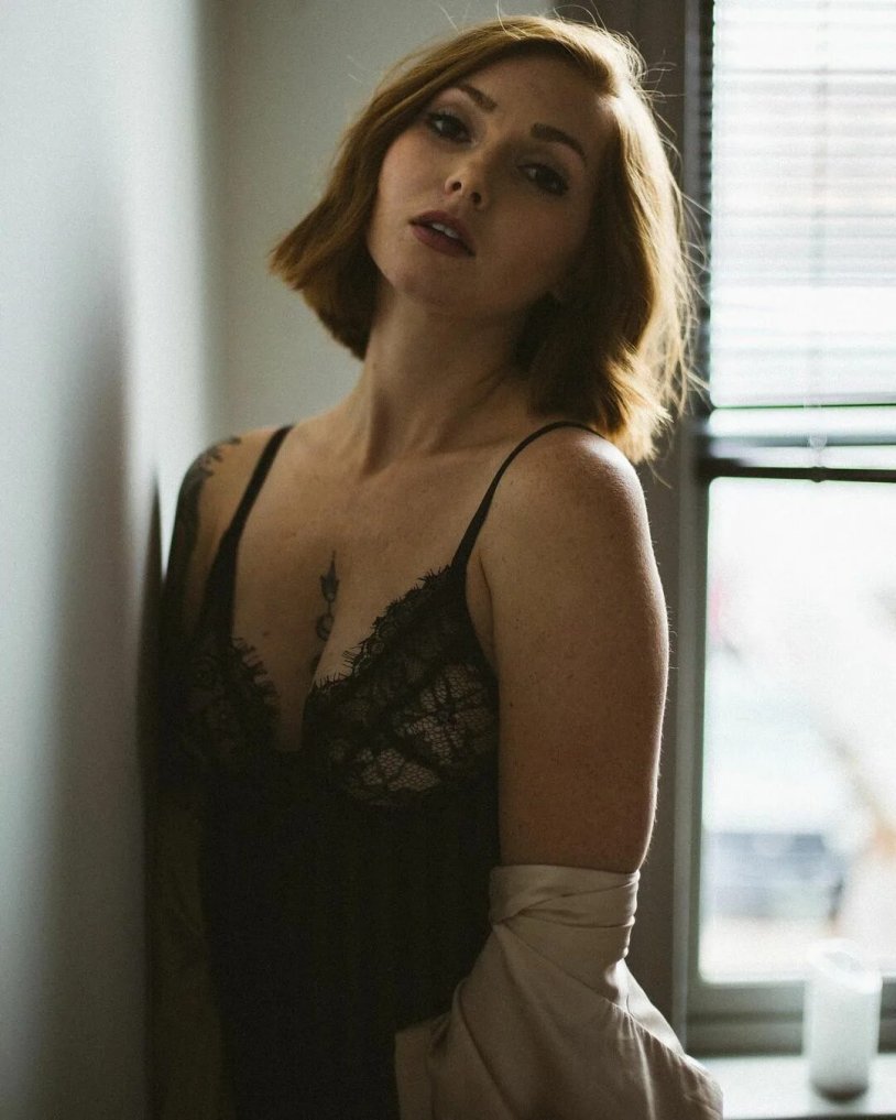 Tori Lynn in a dress