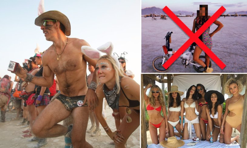 Berning Maine Festival Nude Man