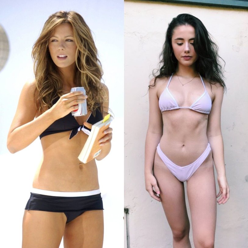 Lily Mo Shin in a swimsuit