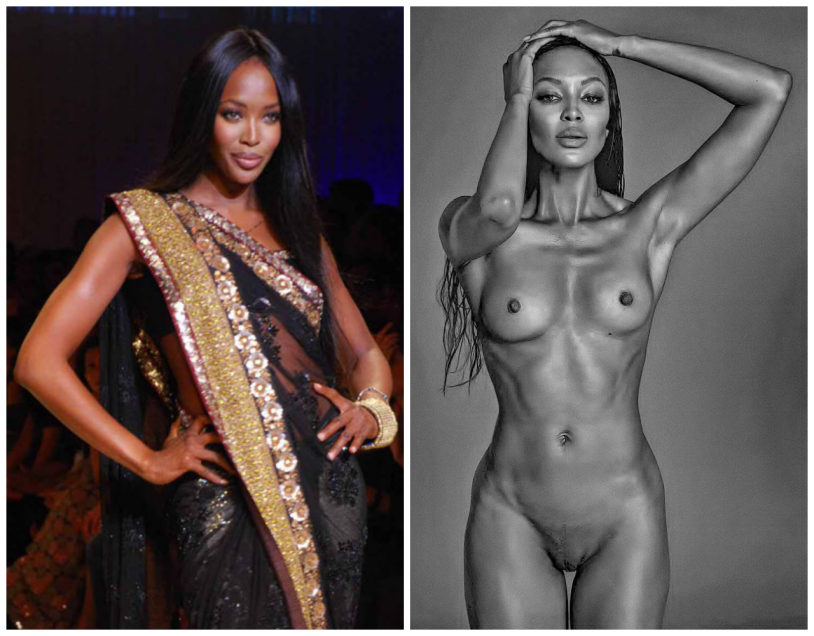 Madonna and Naomi Campbell Nude
