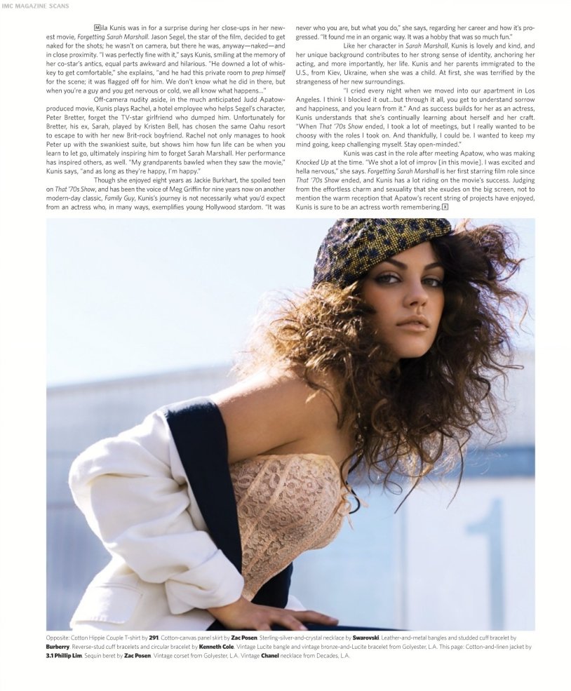 Mila Kunis the third extra