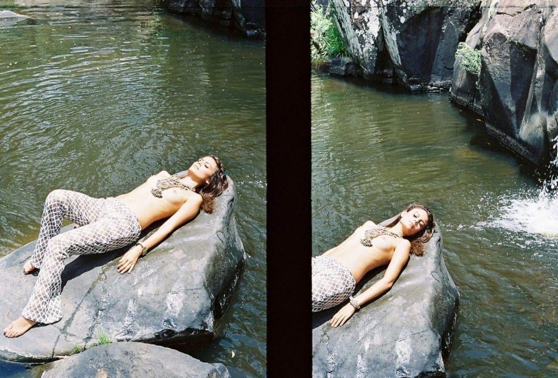 Photoshoot of a mermaid