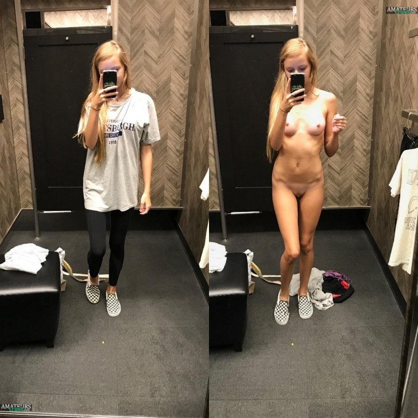 Girl in the fitting room