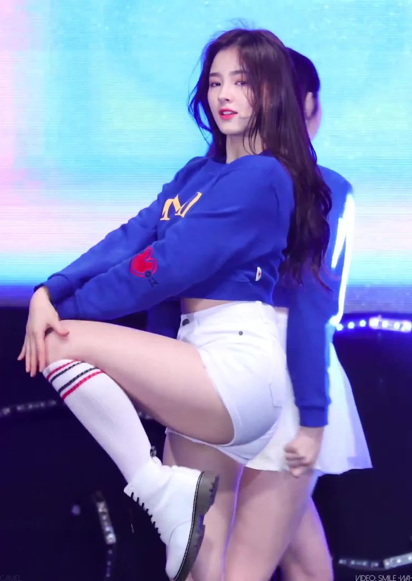 Nancy McDoni Momoland in a swimsuit