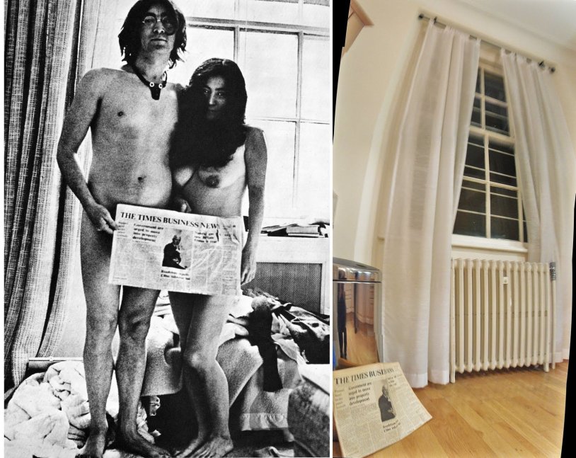 John Lennon and Yoko Naked