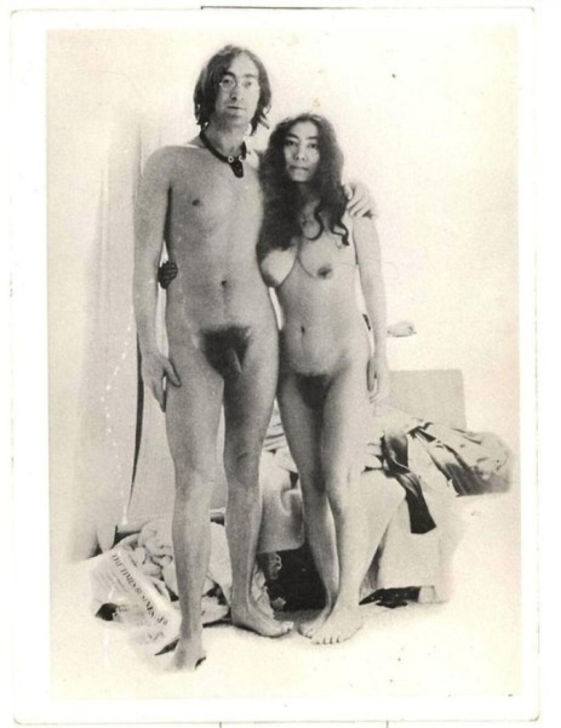 John Lennon and Yoko it