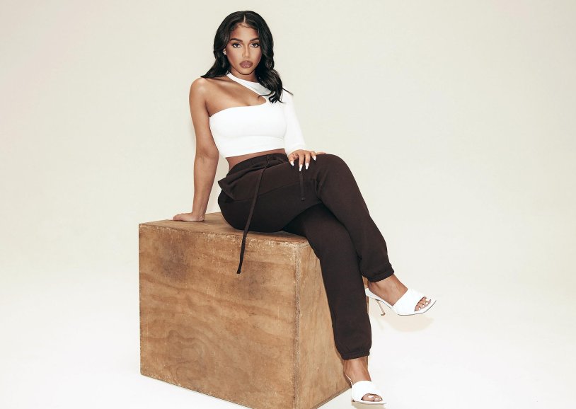 Lori Harvey in a swimsuit