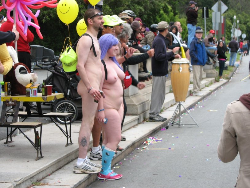 Naked parade in San Francisco