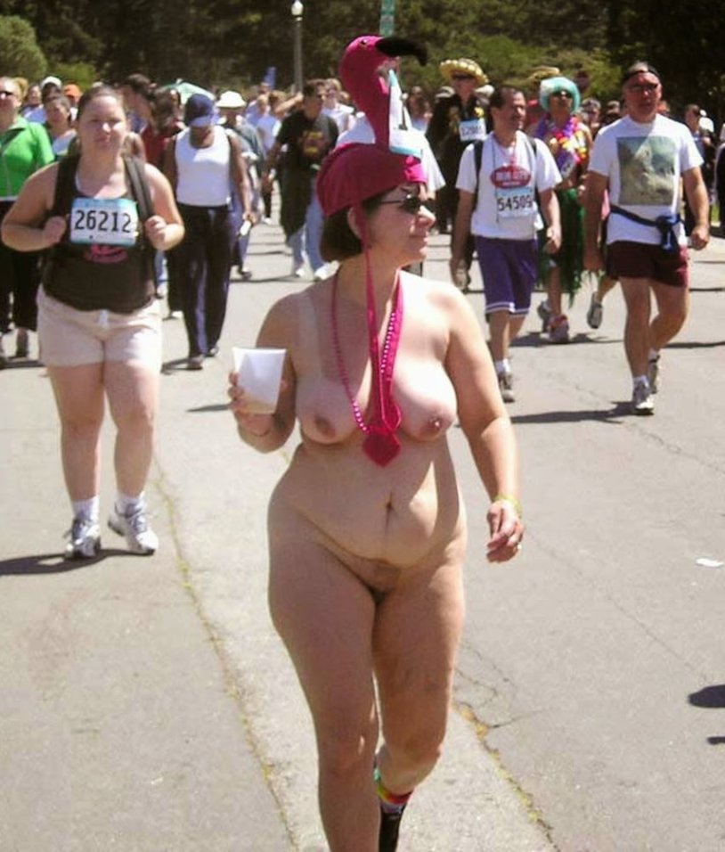 Public Nudity Project: Bay to Breakers Naked without panties