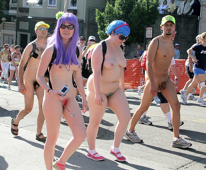 Public Nudity Project: Bay to Breakers Naked without panties