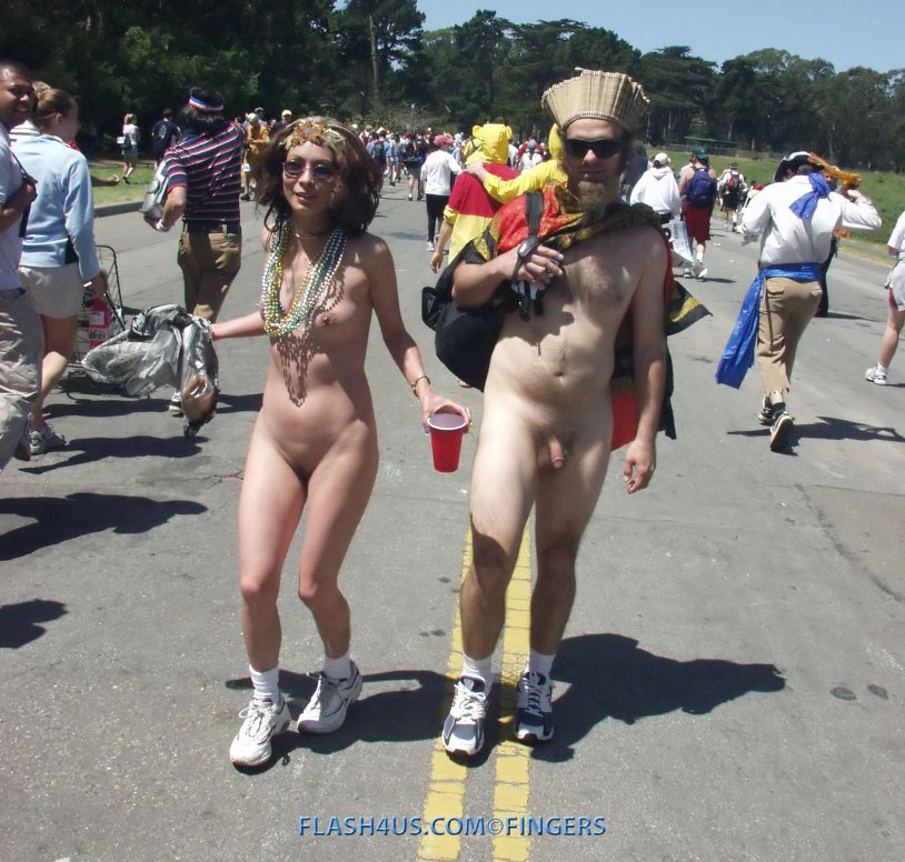 Naked women on Baker Beach