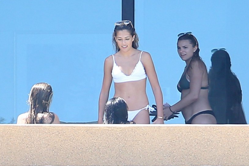 Sistin Rose Stallone in a swimsuit