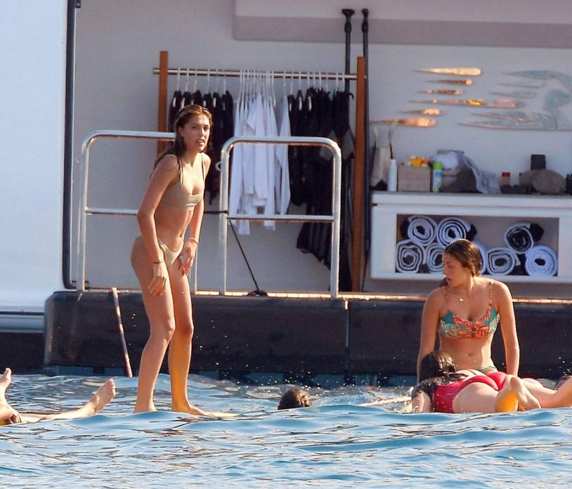 Daughters Stallone in swimsuits