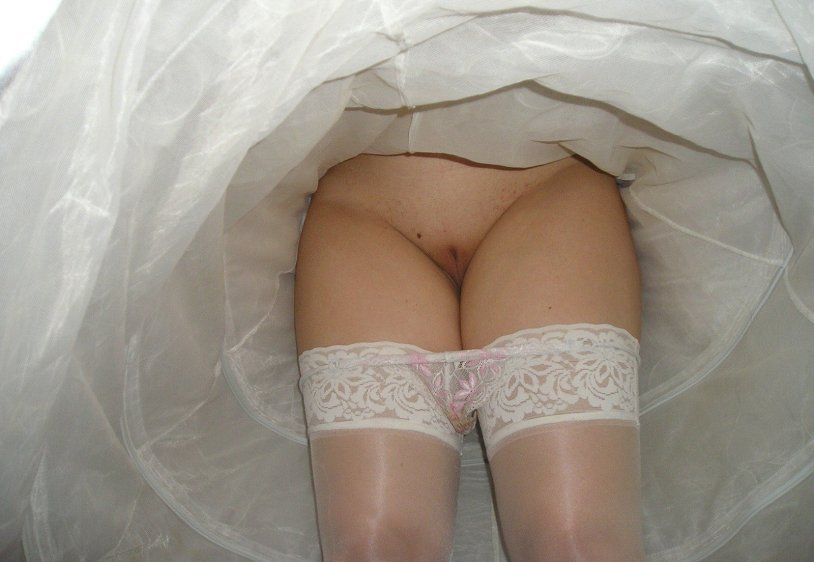 Naked brides without panties