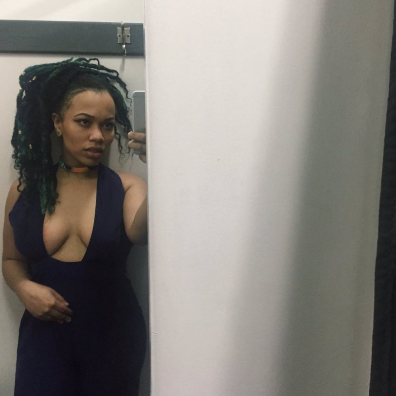 Beautiful selfie in the mirror