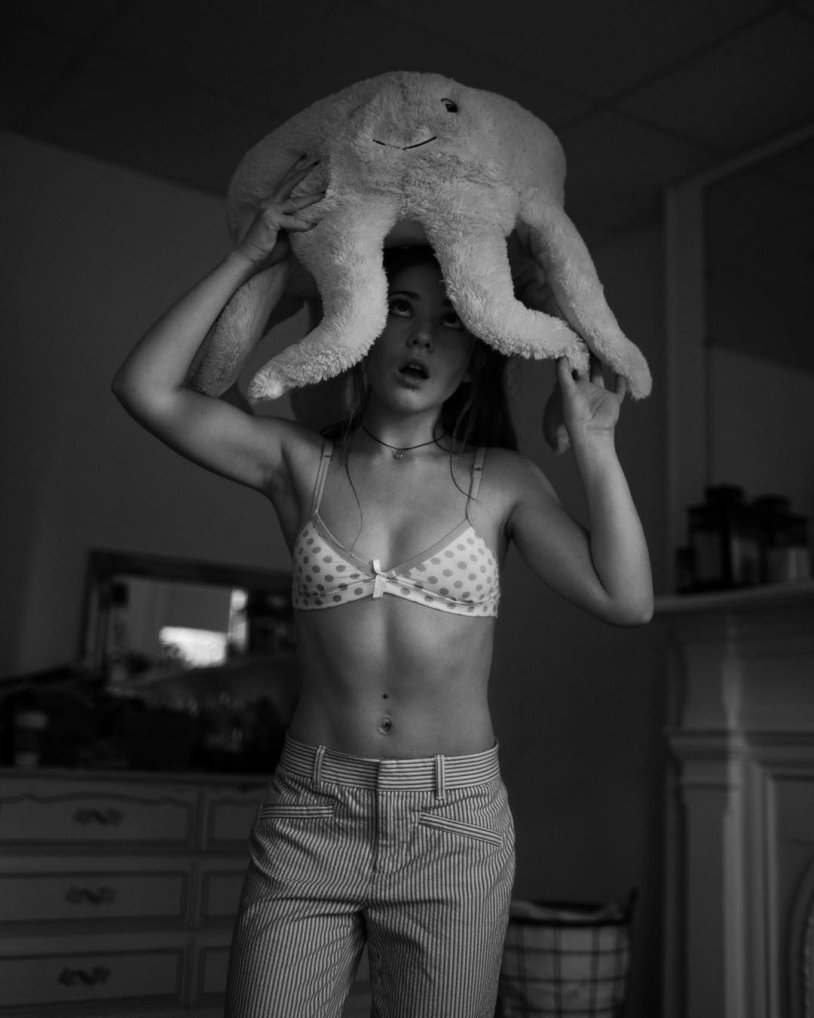 Katie Douglas in a swimsuit