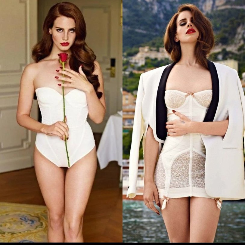 Lana del Rey with a cigarette