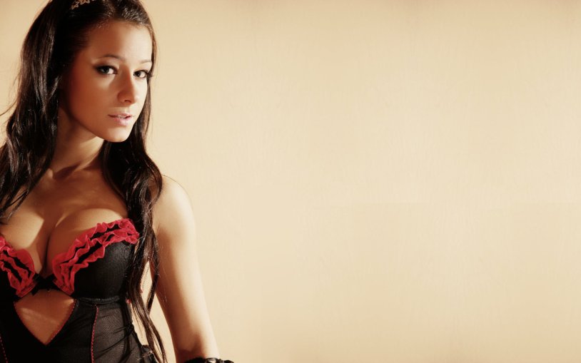 Melissa Debling in a dress