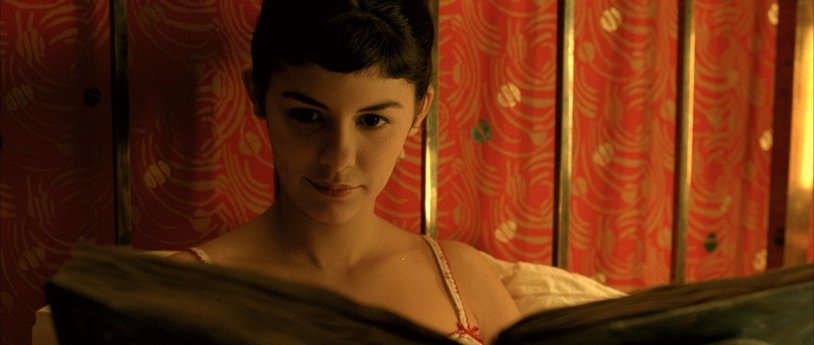 The silhouette of the girl