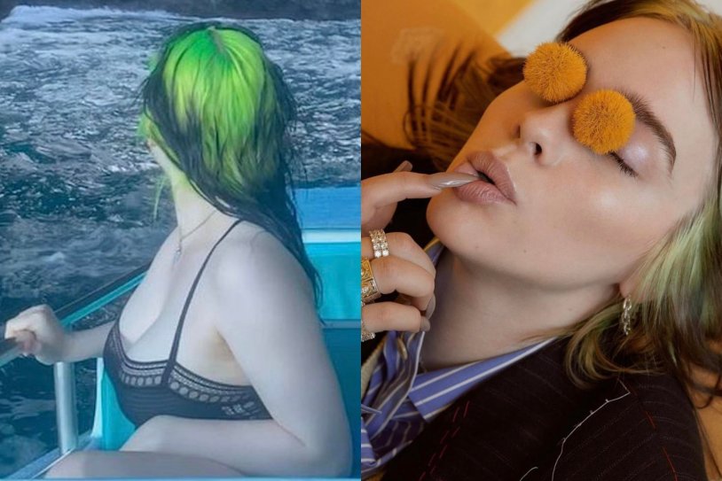 Billy Ailish in swimsuits