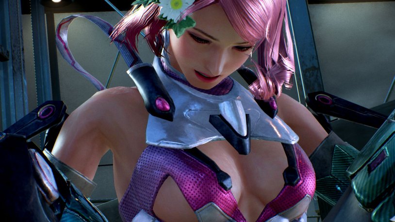 Tekken 6 Alice Screenshots of a chainsaw