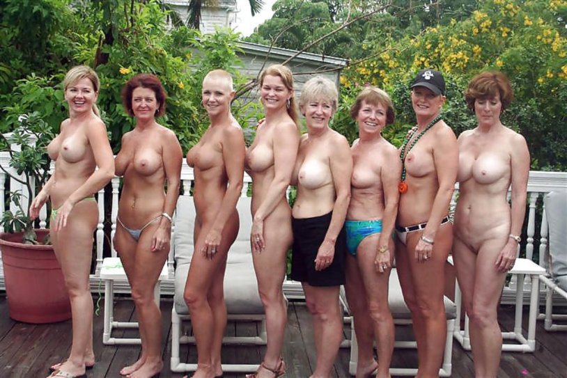 A lot of naked women aged