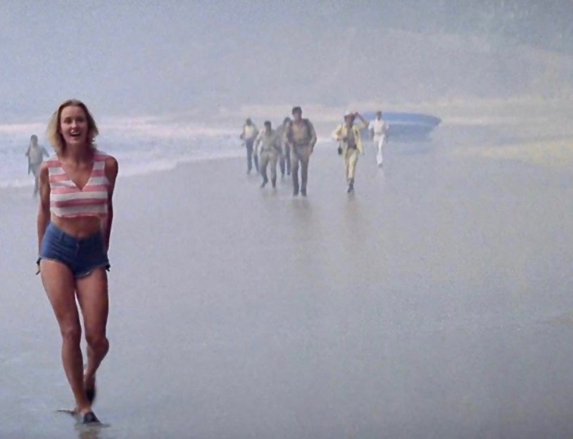 Jessica Lange in his youth in a swimsuit