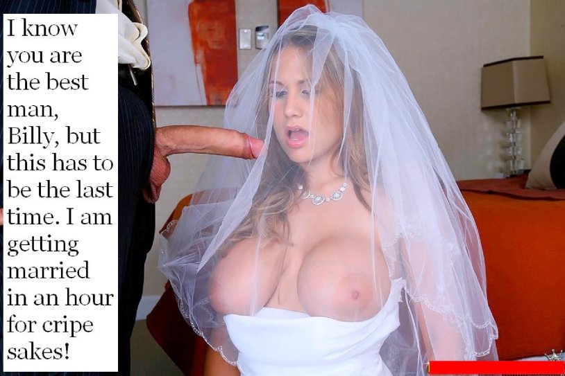 Big boobs in a wedding dress